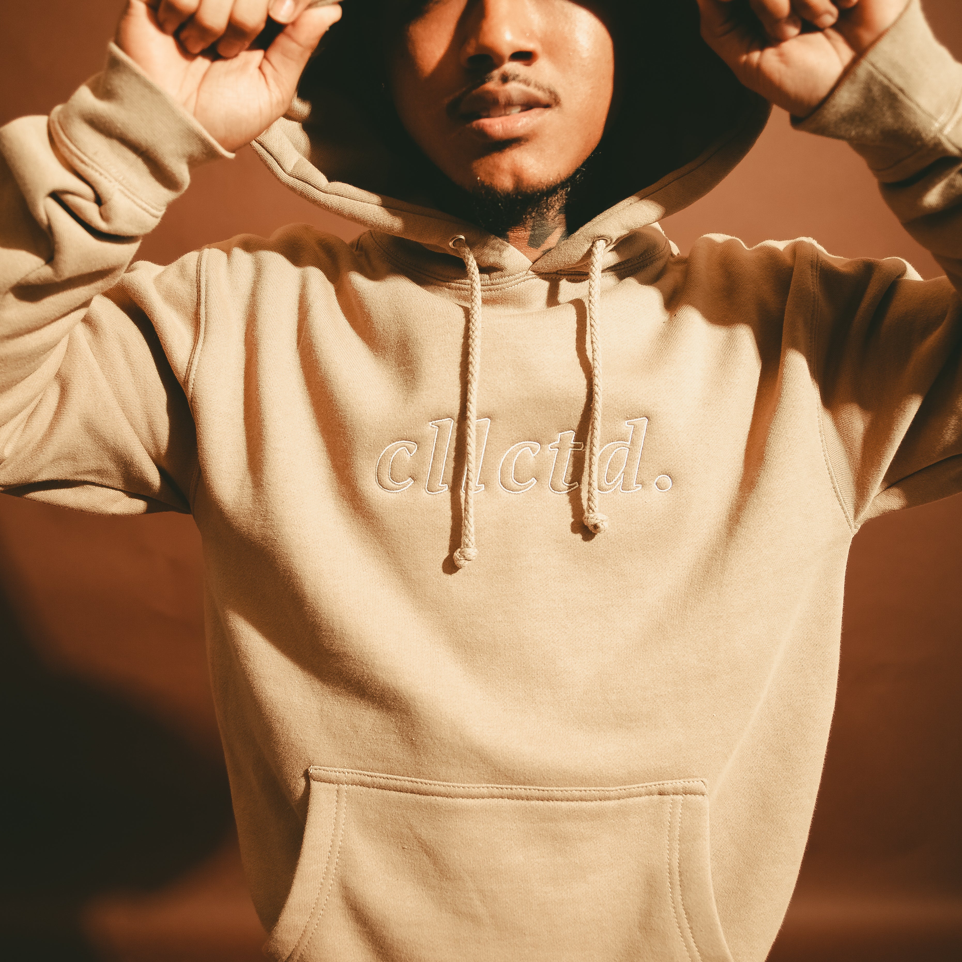 cream hoodie