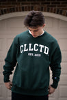 Forest Green College Crewneck (Reverse Weave)