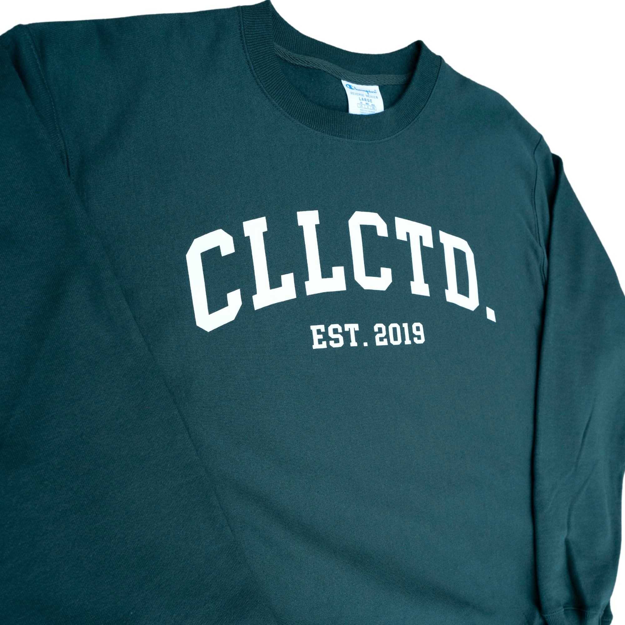 Forest Green College Logo Crewneck - Reverse Weave – cllctd.